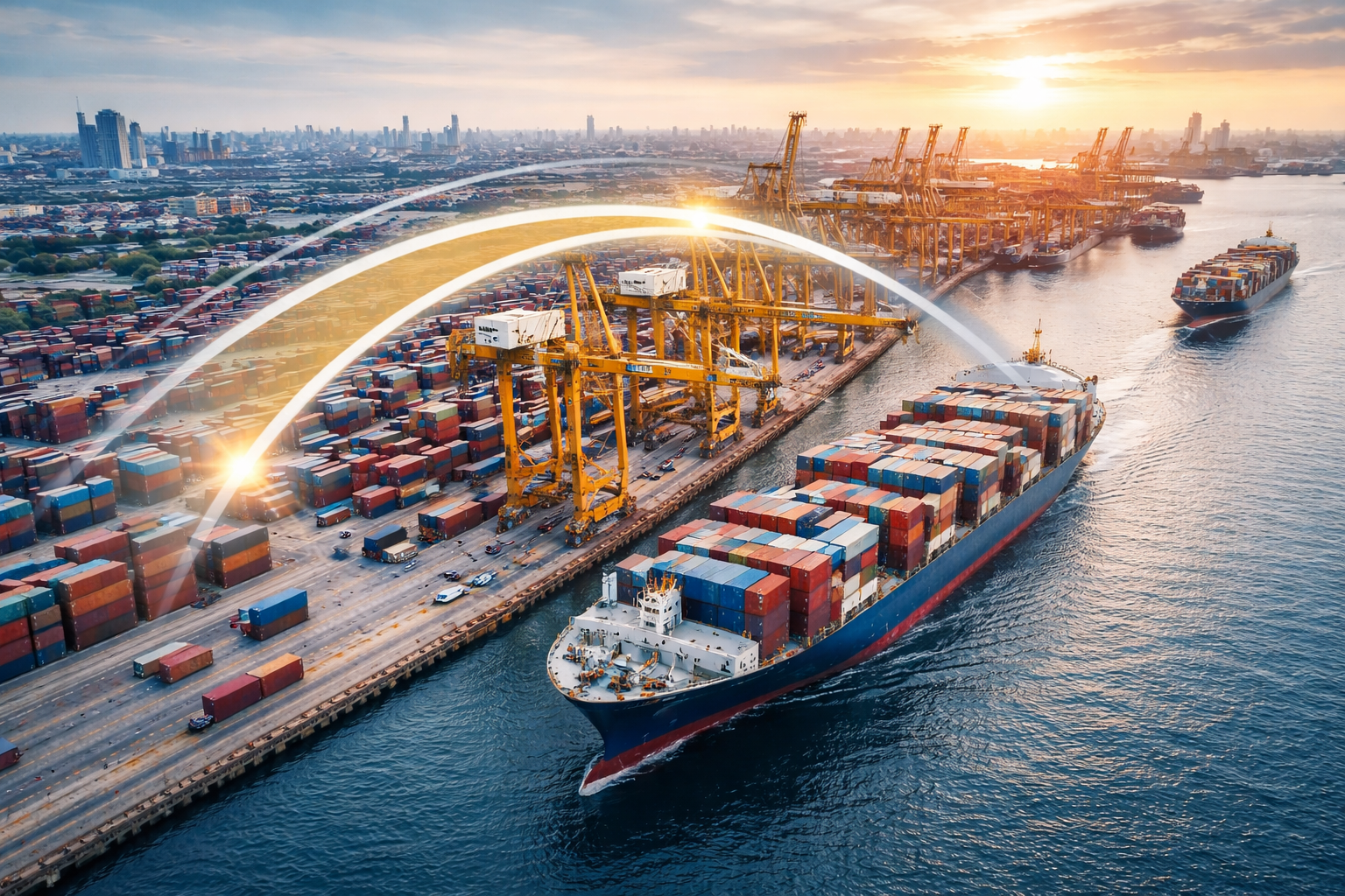 Dubai Port Background